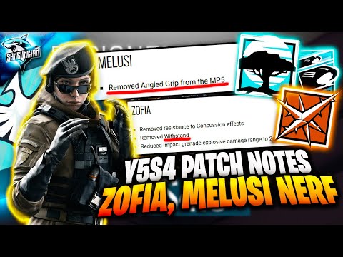 Y5S4.3 Patch Notes Zofia & Melusi Nerf + T-5 & Vector 1.5x Removed | Neon Dawn | Rainbow Six Siege