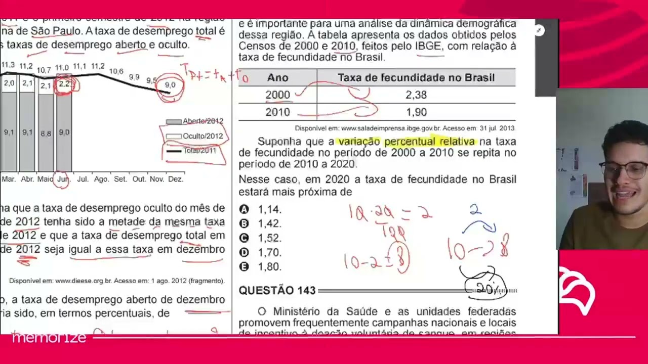 Resolução em Vídeo — Questão 137 ENEM 2014