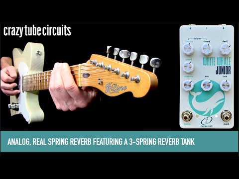 Crazy Tube Circuits White Whale JR Junior Tremolo and True Spring Reverb Pedal image 5
