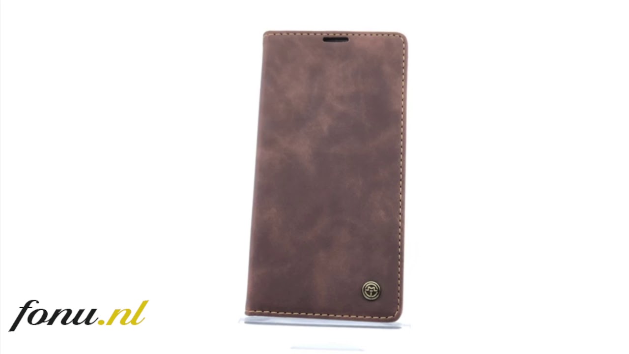 CaseMe Retro Bookcase iPhone 11 Pro Max – Donkerbruin
