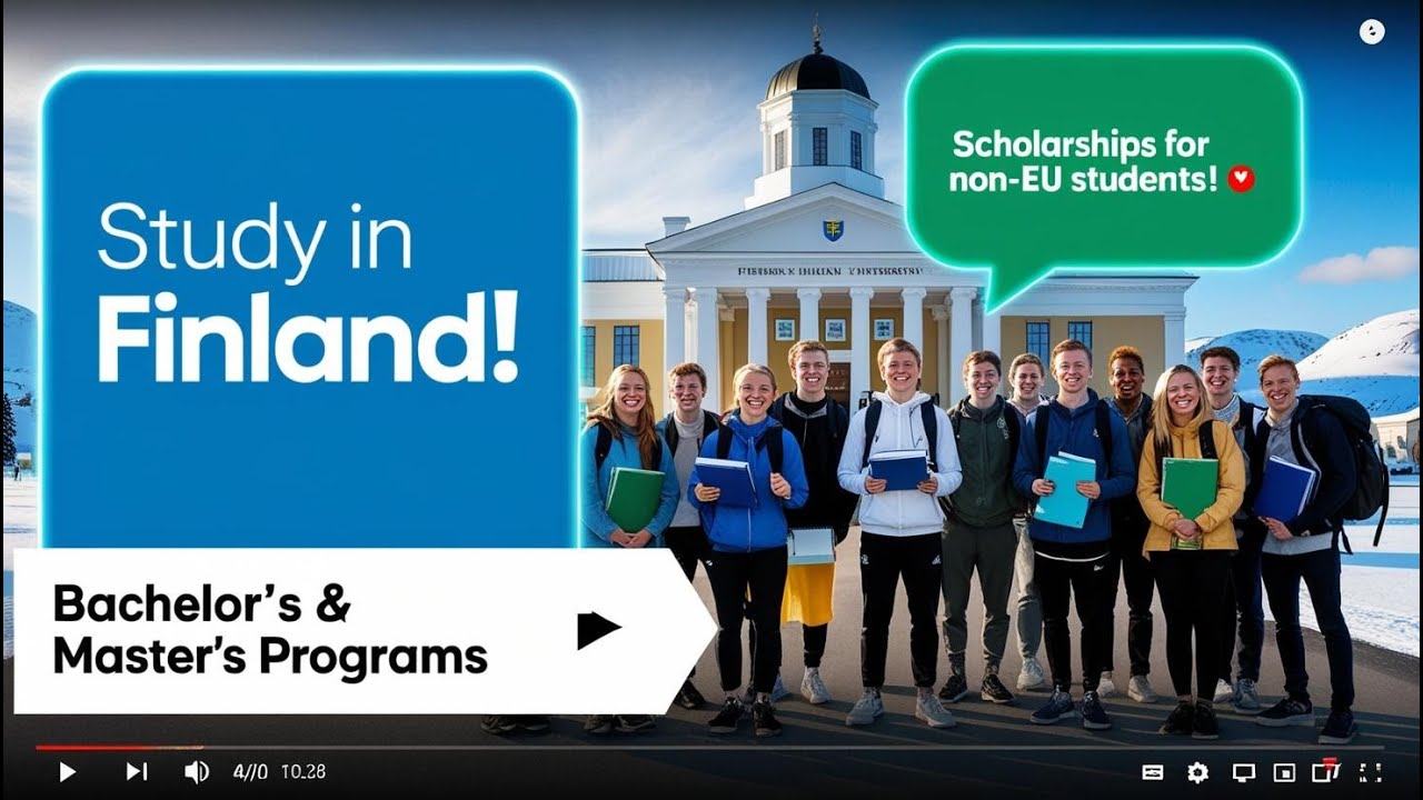 Study in Finland with Scholarships! Bachelor's & Master's Programs Explained 🎓