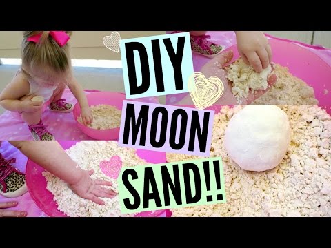 DIY MOON SAND!! Only 2 Ingredients!! Video