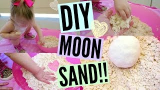 DIY MOON SAND!! Only 2 Ingredients!!