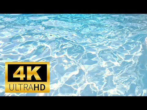 Free 4K Swimming Pool Background | Light Reflections & Water Waves