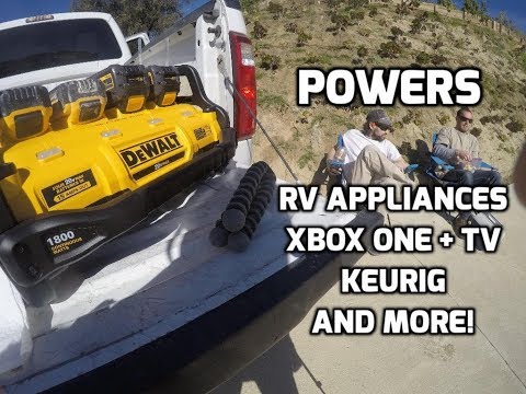Dewalt Power Station Runs RV Appliances Xbox One Keurig & More!