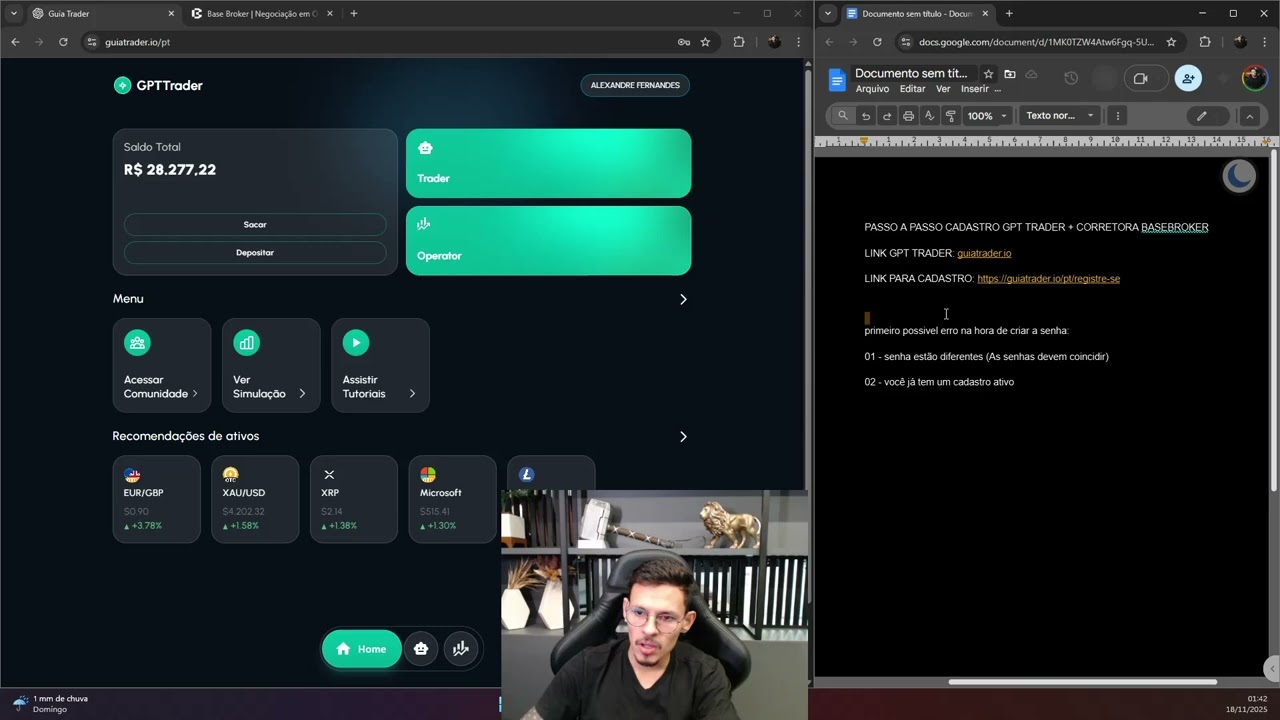 Aula 03 - Cadastro GPT Trader e BaseBroker
