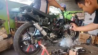 Download lagu Setting knalpot underbone Ahau one satria 2 tak mp3