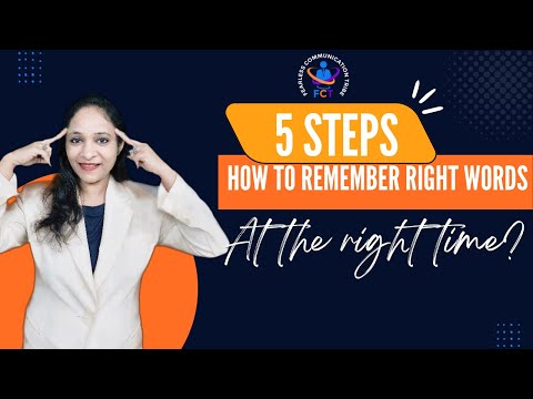 5 Steps to remember the right words at the right time @Surabhi Jain | Language Acquisition Coach