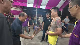 2025.10.25 彰化縣 花壇鄉 白沙村 白沙坑 富美宮 採乩蕭府太傅 謝府千歲 李府千歲 池府千歲 陸續降駕至天台 領旨 領令 領印 至宮內開口