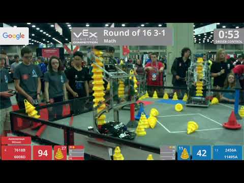 2018 VRC Math R16 3-1 - 7618B 6008D vs 2456A 11495A - 139 to 86