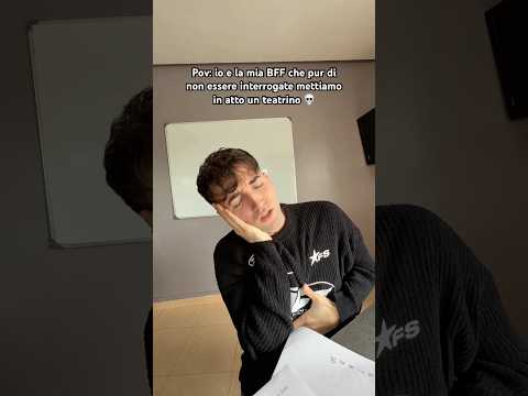 Questa tecnica funziona sempre😂Chi di voi ha mai finto di stare male per saltare l’interrogazione?