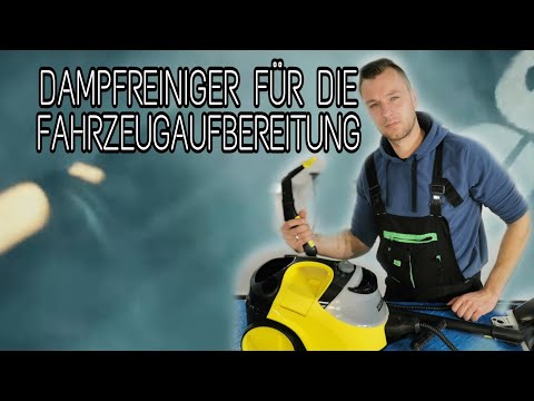 Vehicle preparation with steam cleaner //Kärcher SC 5//