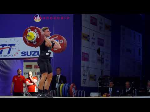 Max Lang (77) - 188kg Clean and Jerk @ 2017 European Championships