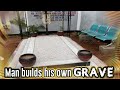 Man Shocks His Neighbours By Building His Own Grave In His Backyard