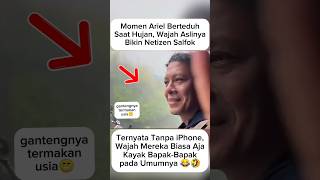 Download lagu Momen Ariel Berteduh, Wajah Aslinya Bikin Salfok #arielnoah #shortvideo mp3