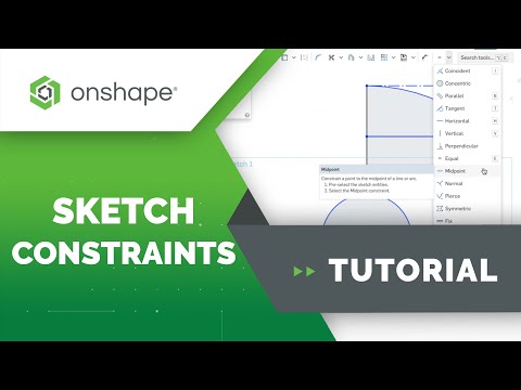 Sketch Constraints in Onshape