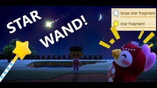 HOW TO GET AMAZING SHINY STAR FRAGMENTS AND THE USEFUL STAR WAND! Animal Crossing New Horizons