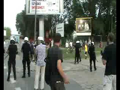 Zamieszki na meczu Motor - Widzew