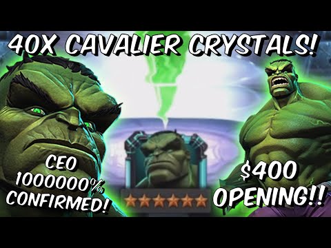$400 6 Star Immortal Hulk Cavalier Crystal Opening! - CEO 100000% - Marvel Contest of Champions