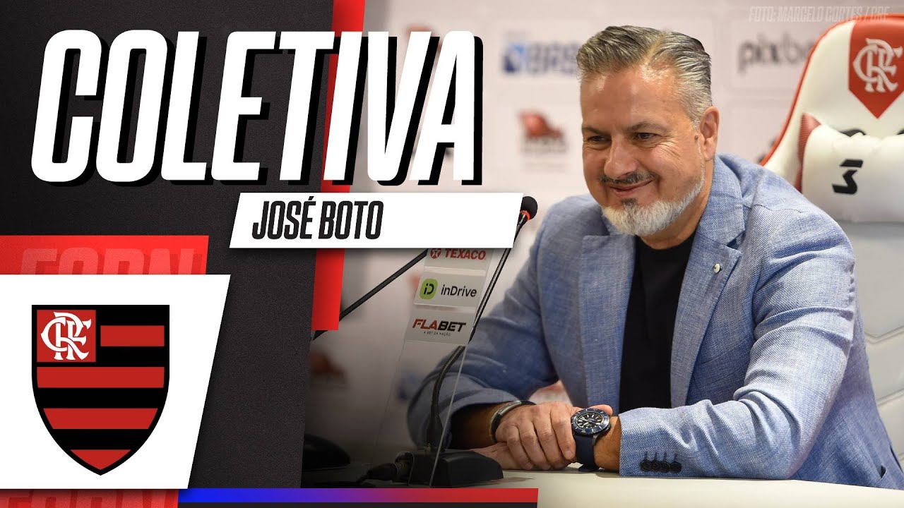 AO VIVO | Coletiva de JOSÉ BOTO, diretor de futebol do FLAMENGO