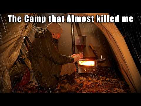 Things go BAD while Hot Tent Camping in the Rain