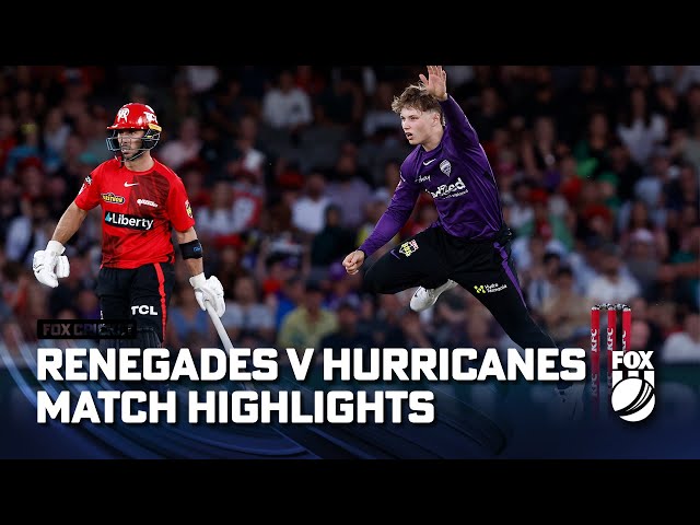 Melbourne Renegades vs Hobart Hurricanes – Match Highlights | 07/01/23 | FOX Cricket