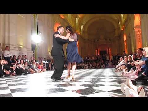  Esteban Moreno  and  Claudia Codega  are  dancing  to  the  tango  "  Chique  "  by  Osvaldo Pugliese  at  Torino Tango Festival  in  2019