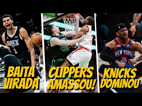 Clippers DOMINAM o Celtics - Spurs VIRAM jogo contra o Wolves - Knicks  ARRASAM no 4Q / Rodada NBA - Video Summarizer - Glarity