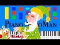 BabyTV It S Raining It S Pouring Slow EASY Medium 4K Piano Tutorial