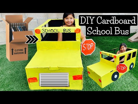 DIY Cardboard School Bus