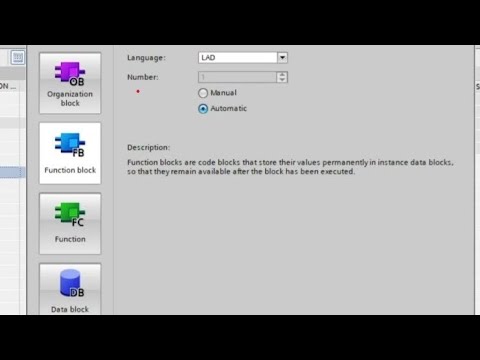 TIA PORTAL: Function Blocks in Siemens PLC : Star -Delta Starter using Function Blocks