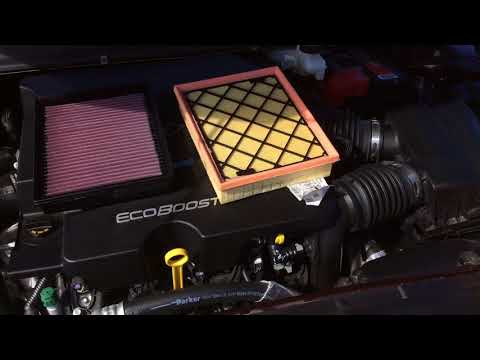 K&N or aFe power air filter specs and installation 2017 Ford Fusion Sport