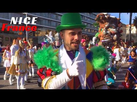 Carnaval de Nice 2023 in France ~ The Parade Starts with Lovely Artists (Part 1)