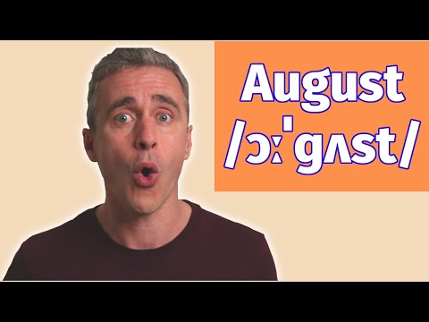 How to say August in British and American English