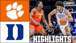 ACC Tournament: Clemson Tigers vs. Duke Blue Devils | Full Game Highlights | ESPN College Basketball
