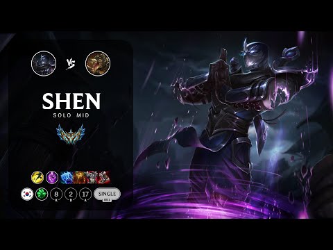 Shen Mid vs Renekton - KR Challenger Patch 13.5