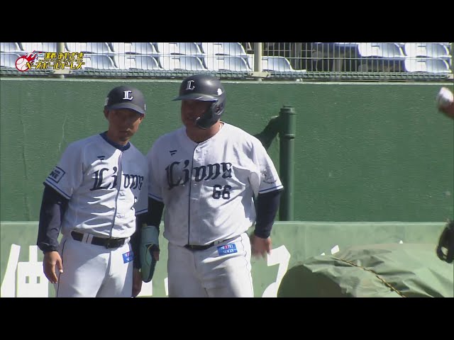 【MBG】魅せる俊足!! ライオンズ・渡部健人 投手の意表を突く三盗でチャンス拡大!!  2025年2月26日 埼玉西武ライオンズ 対 斗山ベアーズ
