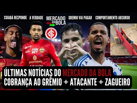 🚨NOTÍCIAS DO INTER HOJE 💣 BOMBA 💣 CONTRATAÇÃO: ATACANTE E ZAGUEIRO 💣4 INFOS DE MERCADO | ABSURDO! 🚨