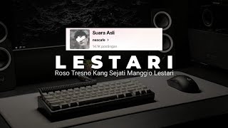 Download lagu DJ ROSO TRESNO KANG SEJATI MANGGIO LESTARI VIRAL TIKTOK ( DJ LESTARI WAHYU F GIRI ) mp3