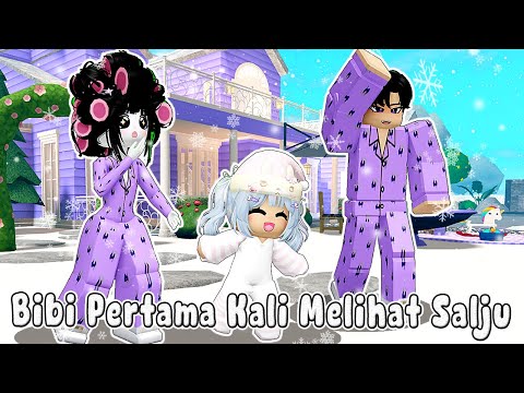 SALJU PERTAMA BIBI BERRR DINGIN SEKALI  || BLOXBURG🏡 ROBLOX INDONESIA