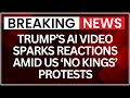 Trump Shares AI Video Showing Himself As King Trump Amid Massive Protests NewsX