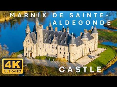 Castle of Marnix de Sainte-Aldegonde | 4K Drone Aerial Views | Historic Castle in Belgium