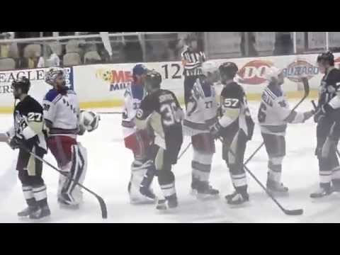 New York Rangers -Pittsburgh Penguins Handshake May 13 2014