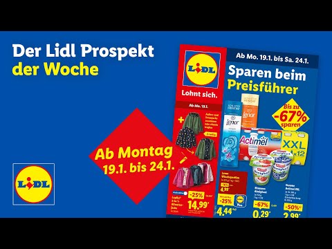 Der Lidl Prospekt der Woche | Angebote von Montag, 19.1. bis Samstag, 24.1.