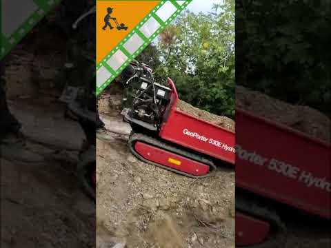GeoTech tracked power barrow GeoPorter 530E Hydro #shorts 🛤️🧱