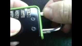 How to change forgotten or lost code on a coded padlock