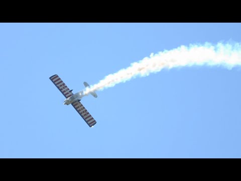 R.J. Gritter Decathlon Aerobatic Demo - Flying Circus Airshow 6/26/22