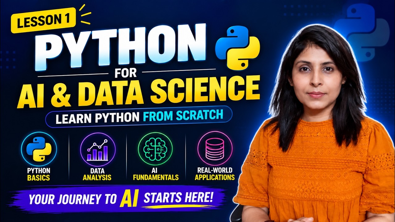 L-1 Python for AI and Data Science | Start Your AI Journey From Scratch