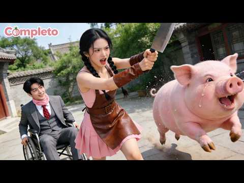 CEO odia a esposa débil—ella, sin memoria,caza cerdo con cuchillo para alimentarlo y él se emociona！