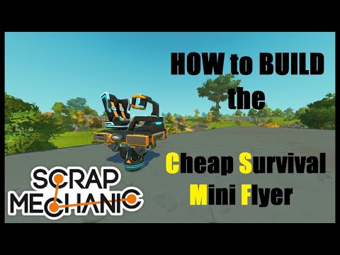 HOW to BUILD the SINGLE THRUSTER Cheap Survival Mini Flyer